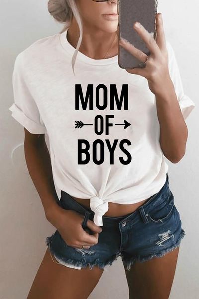 Mãe de meninos gráfico tees mulheres vida camisetas harajuku branco tops streetwear estética tumblr roupas camisetas mujer