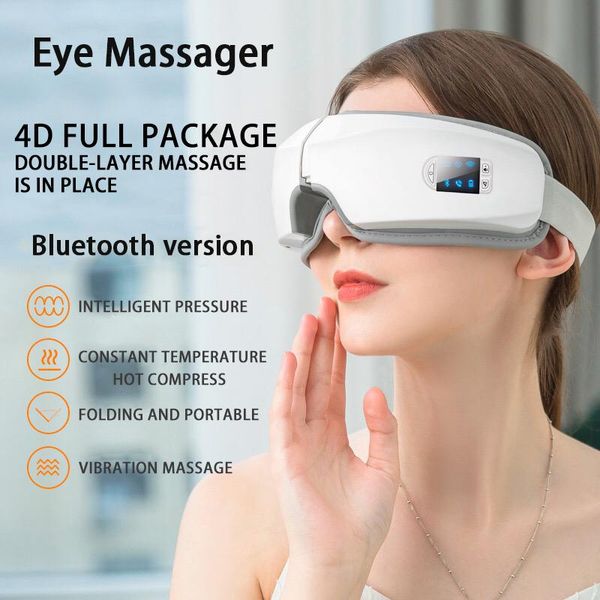 

eye massager 4d smart airbag vibration care instrument compress bluetooth massage glasses fatigue pouch & wrinkle accessories