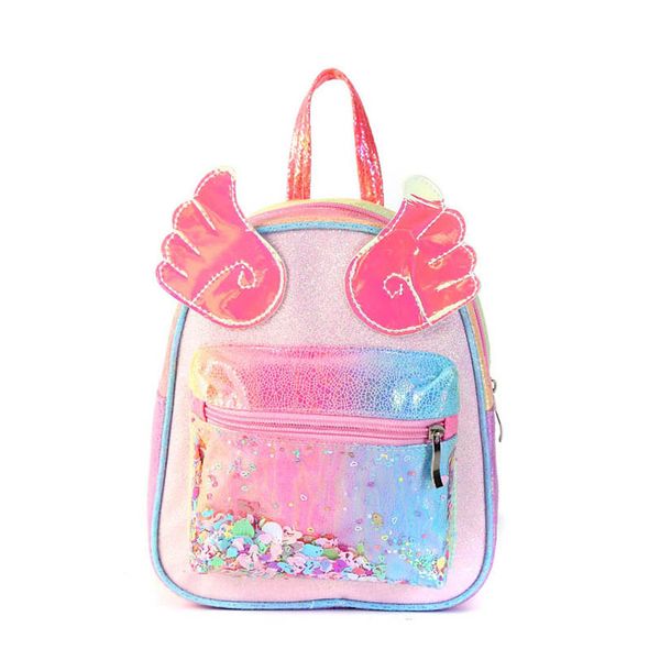 

girls backpacks children bags school kids accessories unicorn kindergarten rainbow childrens cartoon sequin bag b8151