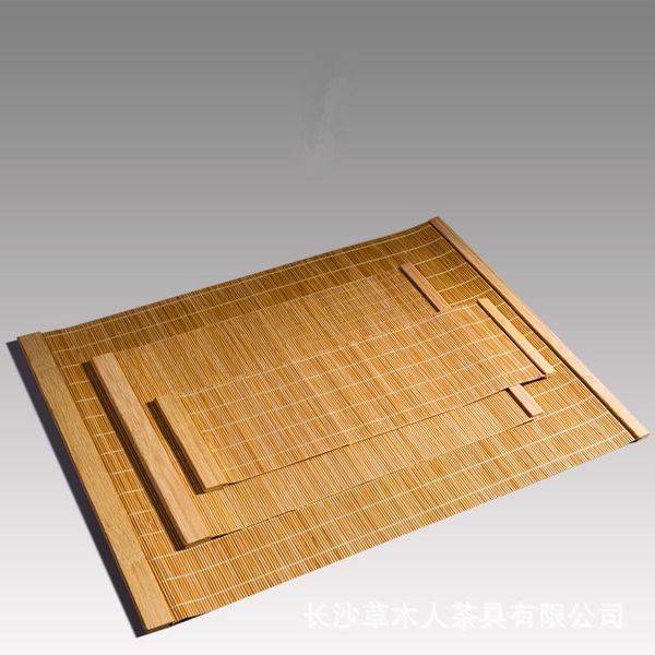 

table runner simple bamboo tea mat tablecloth tray insulation pad for cup holder