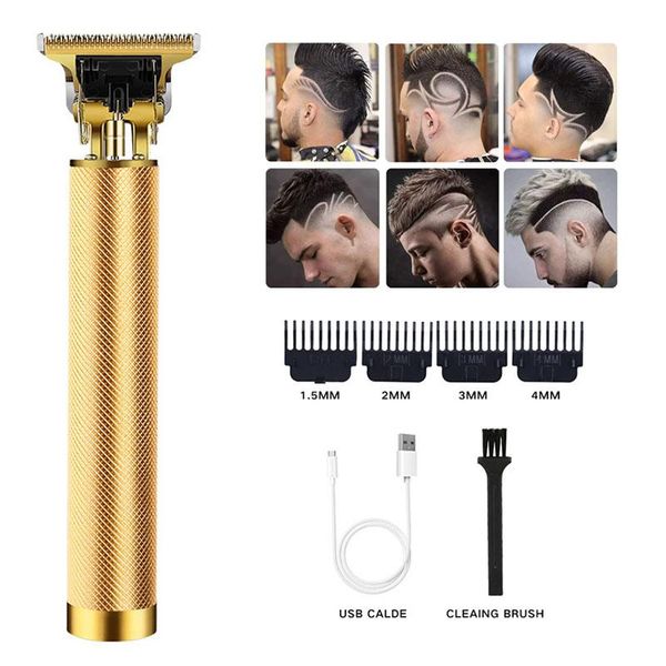 

hair scissors electric clippers usb rechargeable trimmer t-outliner barber shaving machine professional men cutting