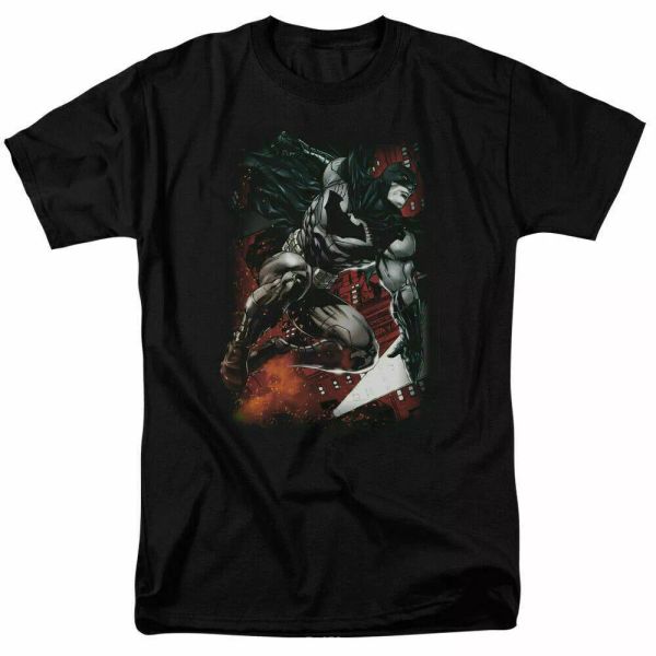 

batman sparks leap t shirt licensed comic book tee black, White;black
