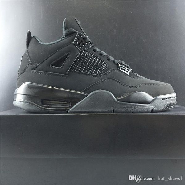 

air 4 black cat cu1110-010 4s iv women men sports casual shoes sneakers trainers with original box, Black;white