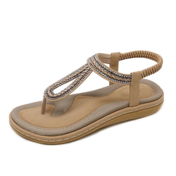 

female shoes summer flat sandals women rome fashion sandalias mujer, Black