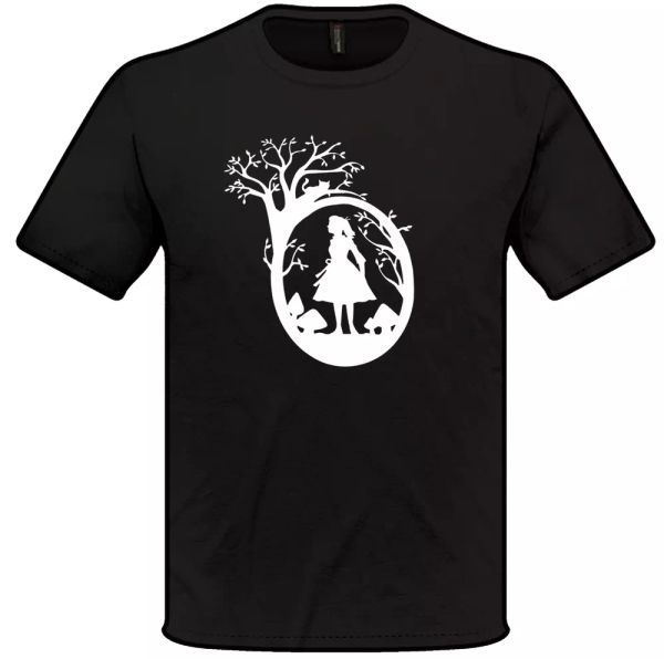 

alice in wonderland camiseta fantasy sombrero camiseta hombre, White;black
