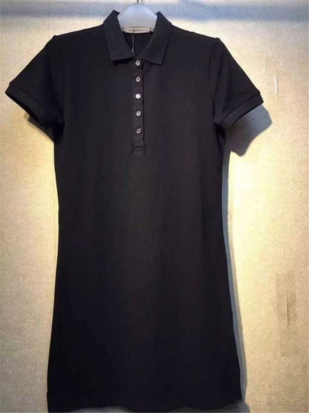 

dress trend polo womens exquisite designer embroidery decoration womens casual summer dress lapel neck a line p2 i6mn, Black;gray
