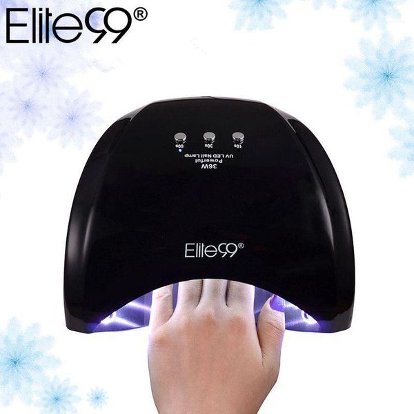 

elite99 professional 36w led lamp manicure gel varnish nail dryer uv light 30s/60s/90s for art curing anti gloves1
