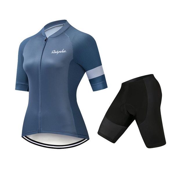 

racing sets 2021 summer women's cycling jersey breathable clothing for mountain biking bikers shorts set women, Black;blue