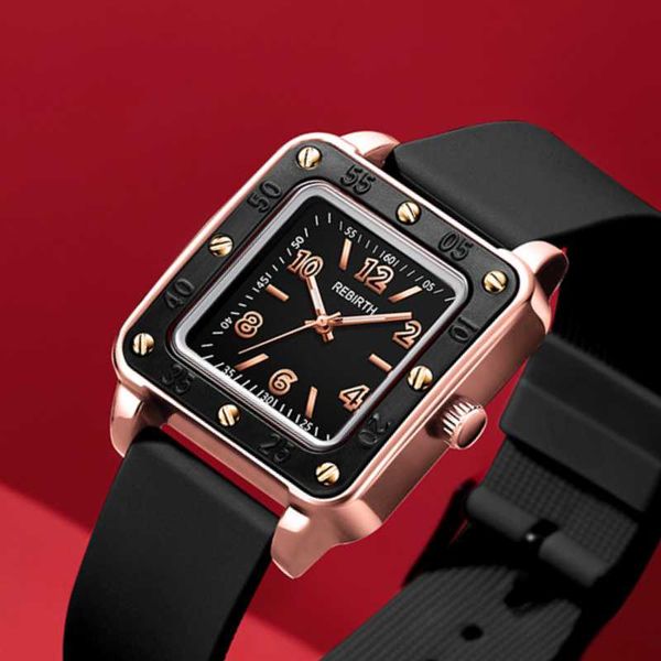 

wristwatches watches women 2021 rebirth sell fashion silicone japan movement quartz wrist watch for ladies waterproof female clock, Slivery;brown