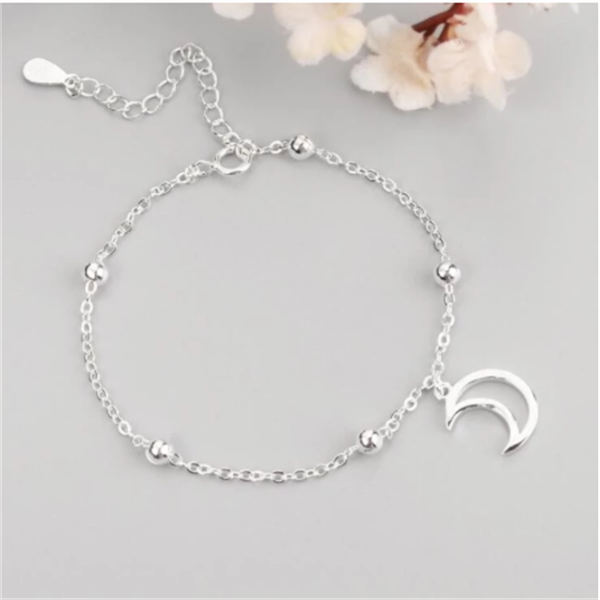 

link, chain jewelry hollow moon beaded ball simple female gift bracelets wholesale, Black