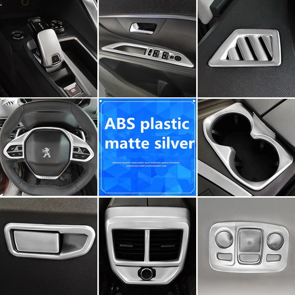 

for model year 17-19 peugeot 3008 5008 silver fog decorative set