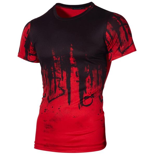

men's t-shirts summer fashion 3d printing t-shirt inkjet trend short sleeve large casual sty, White;black