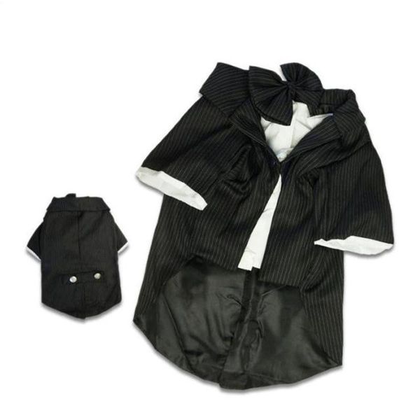 

dog apparel big coats clothing tuxedo striped large gentleman wedding suit golden retriever formal party cothes xs-l