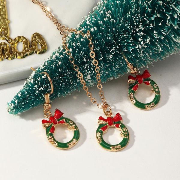 

earrings & necklace fashion metal geometric necklace/earrings womens alloy milu deer a snowman christmas jewelry for girls, Silver