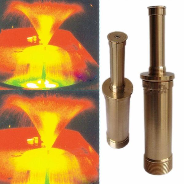 

1"1.5" fountain nozzles landscape pure copper sprinkler double trumpet flower nozzle pool pond spray head garden decorations