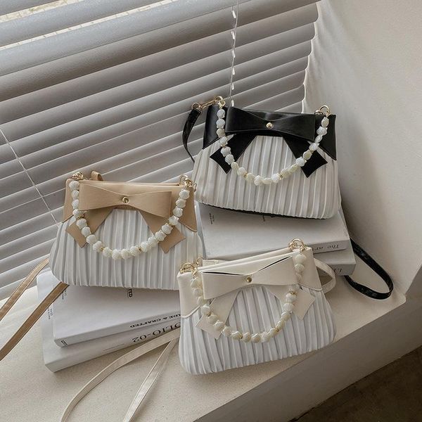 

evening bags simple designer bow flap for women 2021 fashion pu leather female crossbody chain sac femme shoulder bag