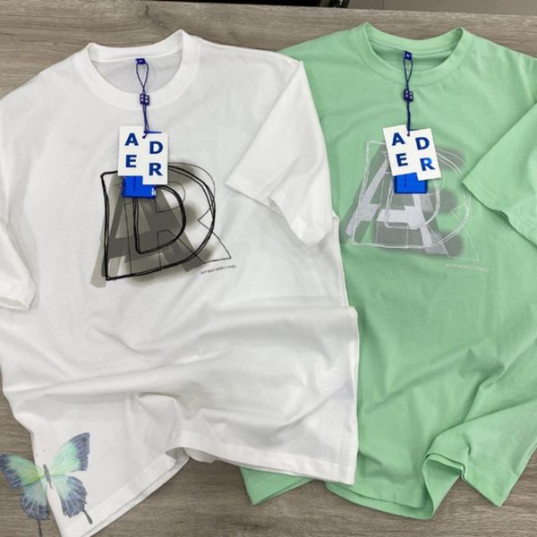 

men's t-shirts high street adererror t-shirt men women 3d sketch overlapping letters ader error t shirt clothing womens clothes, White;black