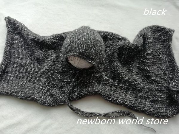 

born pography props , alpaca wool wrap and hat. caps & hats, Yellow