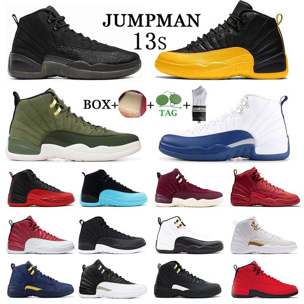 

with socks basketball shoes 12 12s ovo concord university gold playoff white dark grey royal the master men flu game french winterized sport