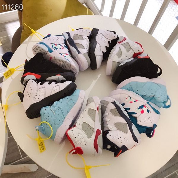 

2021 wholesale discount kids 6 baby basketball shoes unc gold black red kid 6s boys sneakers children sports low trainers size 25-35