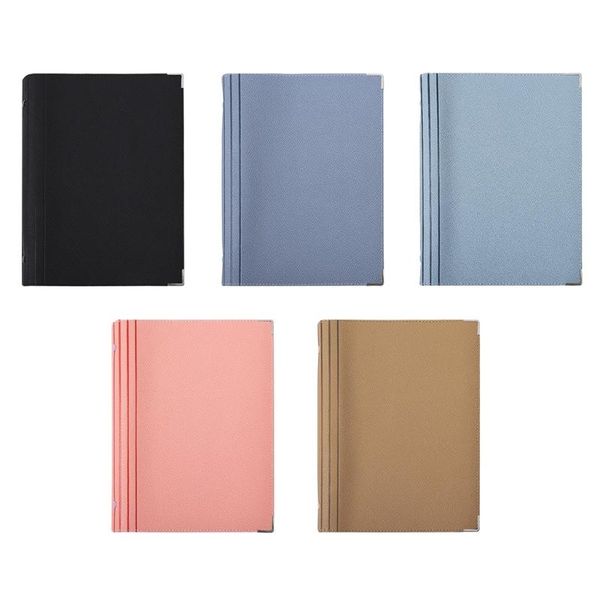 

notepads retro notebook diary notepad literature pu leather note book stationery gifts, Purple;pink
