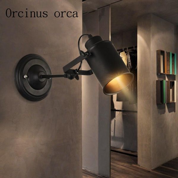 

wall lamps retro industrial wind led spotlights track lights aisle restaurants clothing stores simple