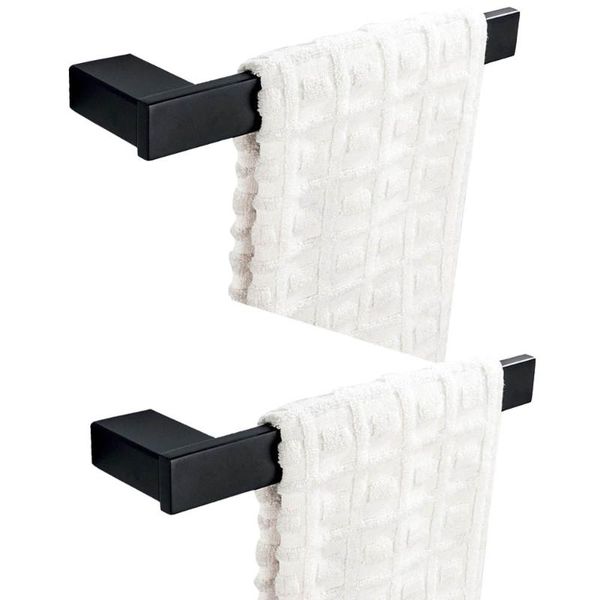 

bath accessory set leyden wall mounted 2pcs towel rings black 304 stainless steel holder hanger bathroom accessories hardware