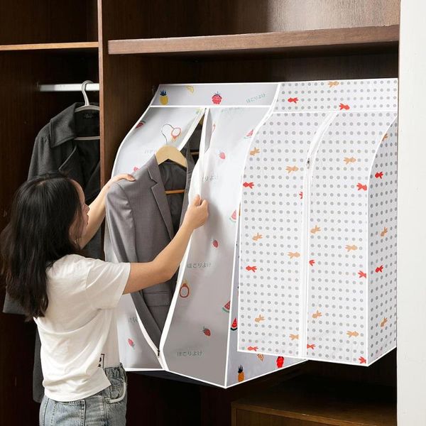

clothing & wardrobe storage 1pc large garment bag non-woven fabric dust cover cloth hanging organizer closet bags covers