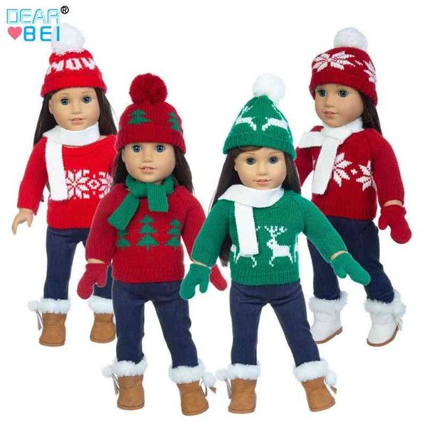 

18 inch american girl doll clothes bjd christmas doll clothes
