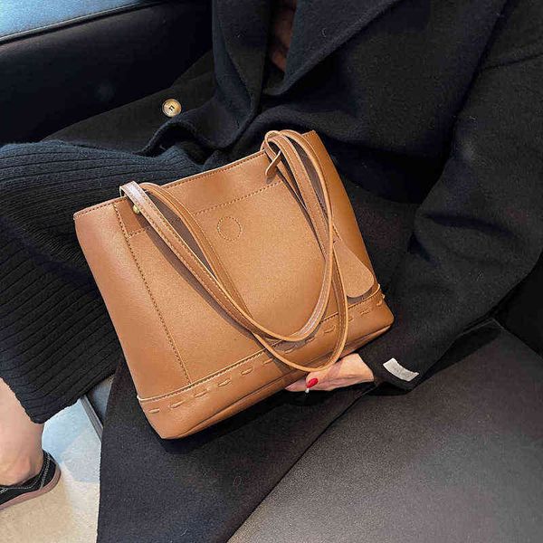 

evening bags tote bag 2021 women's fashion drawstring single shoulder simple texture msenger solid color atmospheric armpit bag