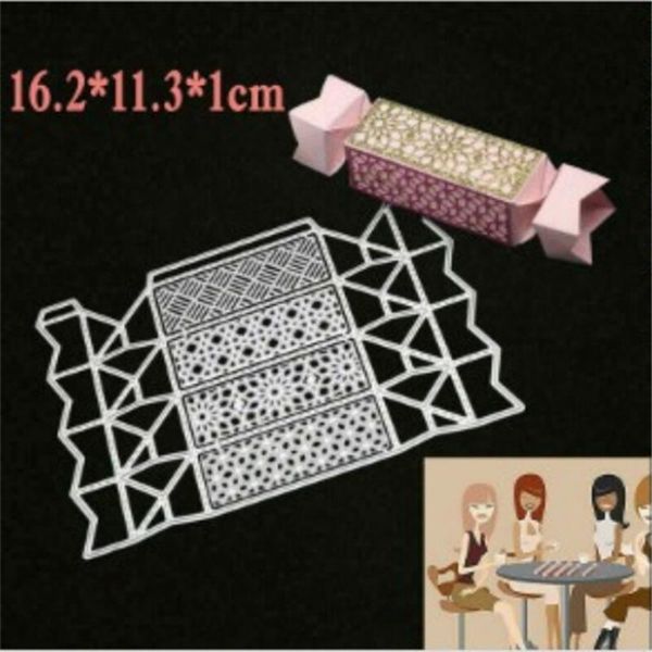 

painting supplies lace flower candy box metal cutting dies scrapbooking scrapbook diary decoration card craft decorative die cut