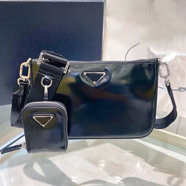 

men fashion cross body messenger bag women shoulder handbag luxurys designers bags shiny cowhide genuine leather all match