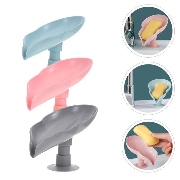 

soap dishes 6pcs home draining racks sponge storage bracket fresh boxes