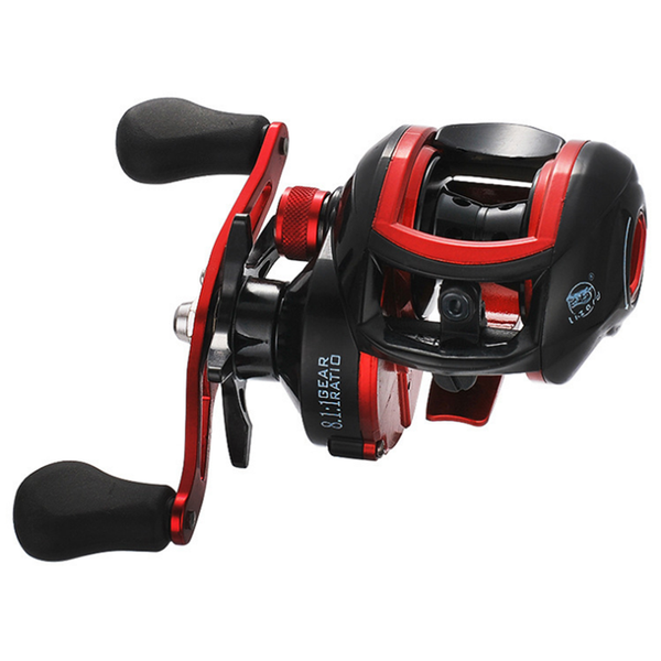 

metal wire cup high speed ratio 18+1 multi-bearing super smooth drip fishing wheel reel adjustable magnetic brake system baitcasting reels