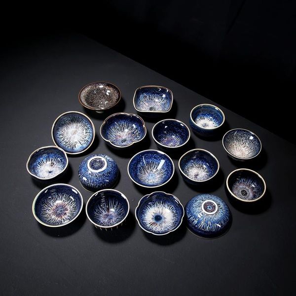 

kiln-turned-ceramic large master cup jingdezhen sky curtain glaze built a teacough tea lamp personal cups & saucers