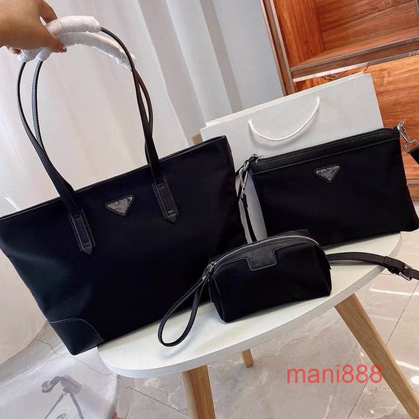 

2022 crazy sales fashion women's shoulder bags luxury women totes designer womens comestic bag lady handbags 3 pieces nylon lightweight