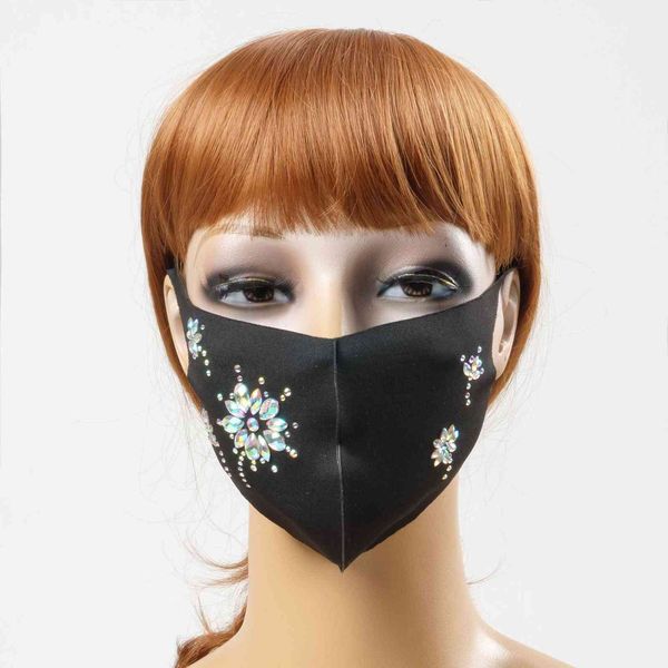

personalized diamond star mask black washable fashion exaggerated cloth riding cotton v17h