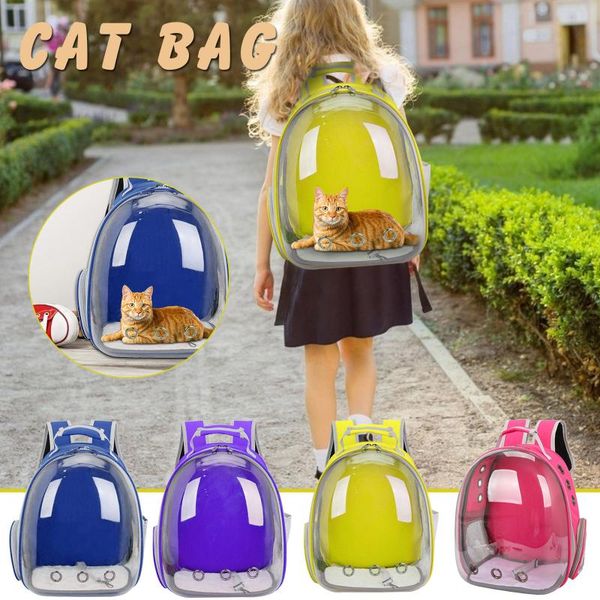 

dog car seat covers portable pet cat travel carrier backpack transparent waterproof space breathable bag