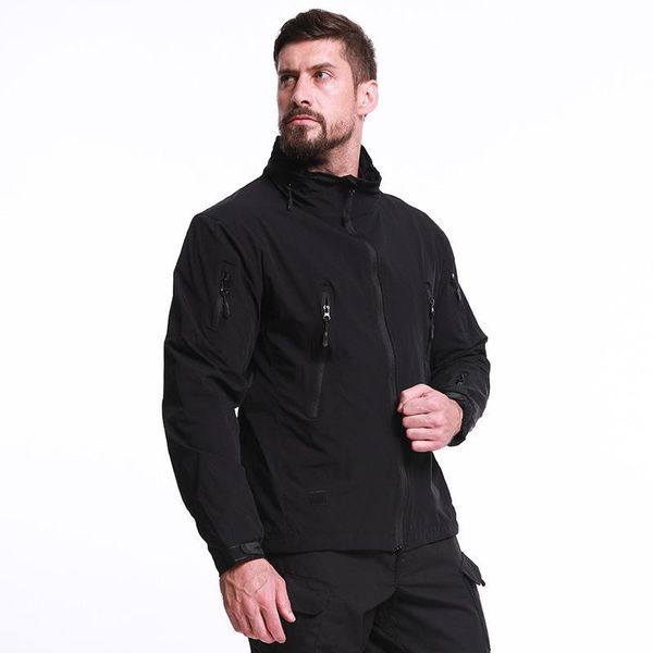 

men's trench coats detachable hood coat long sleeve high collar jacket for fishing summer fall outdoor windbreaker, Tan;black