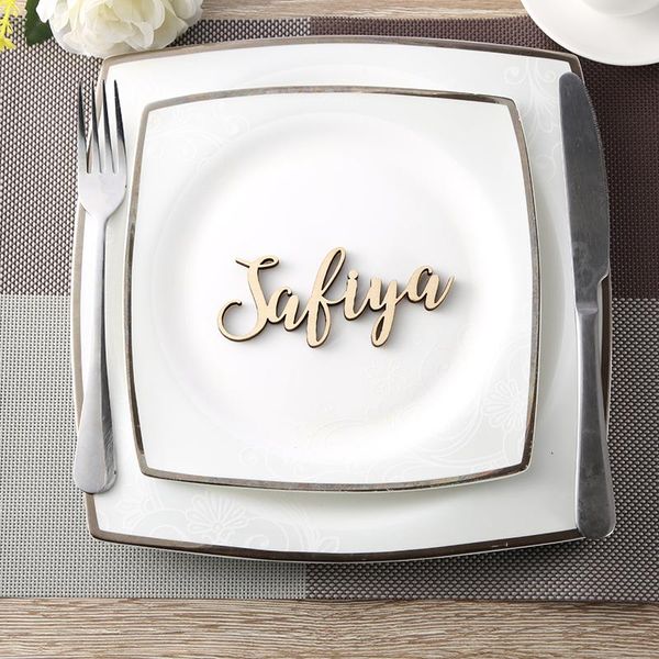 

other event & party supplies custom decoration wedding place cards personalized wood names name settings guest tags table