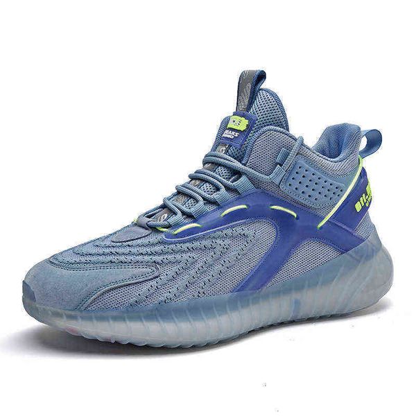 

men's shoes 2021 early autumn casual sports breathable flying woven large thick soled dad sneakers