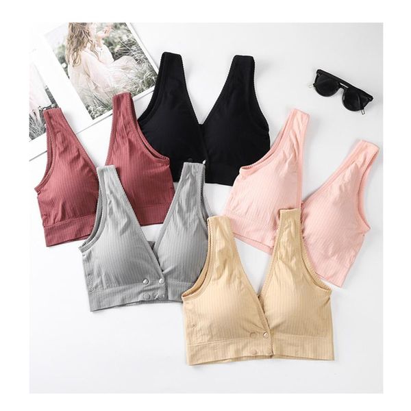 

bras wirenursing clothing cotton breastfeeding bra for pregnant women pregnancy breast sleep underwear adjustable soutien gorge, Red;black