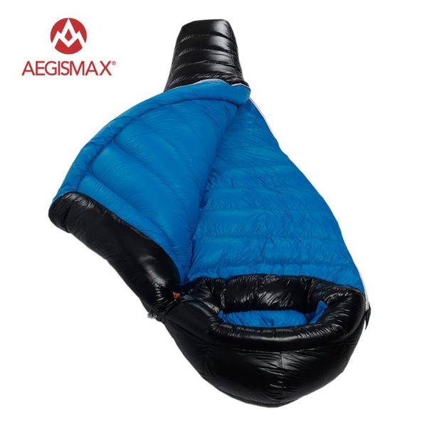 

sleeping bags aegismax d3/d4 series white duck down mummy camping hiking bag ultralight outdoor nylon winter portable