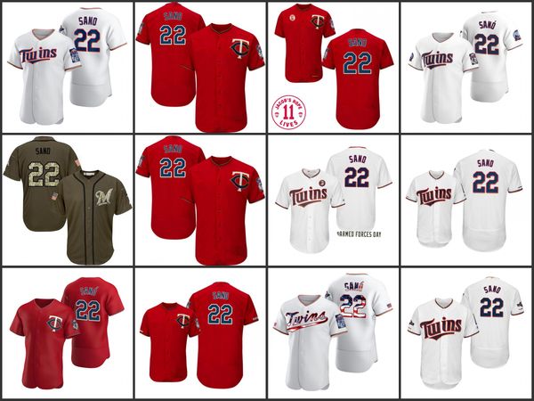 

minnesota twins men 22 miguel sano women youthjersey, Black;red