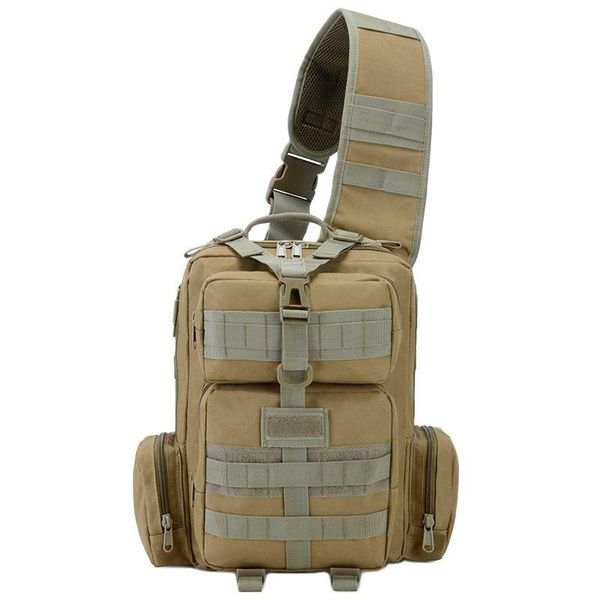 Outdoor-Taschen Tactical Herren Brusttasche Einzelner Schulter Messenger Sport Freizeit Tarnung Multifunktional