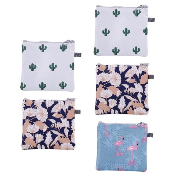 

storage bags 5pcs practical coin purses sanitary pad exquisite napkin