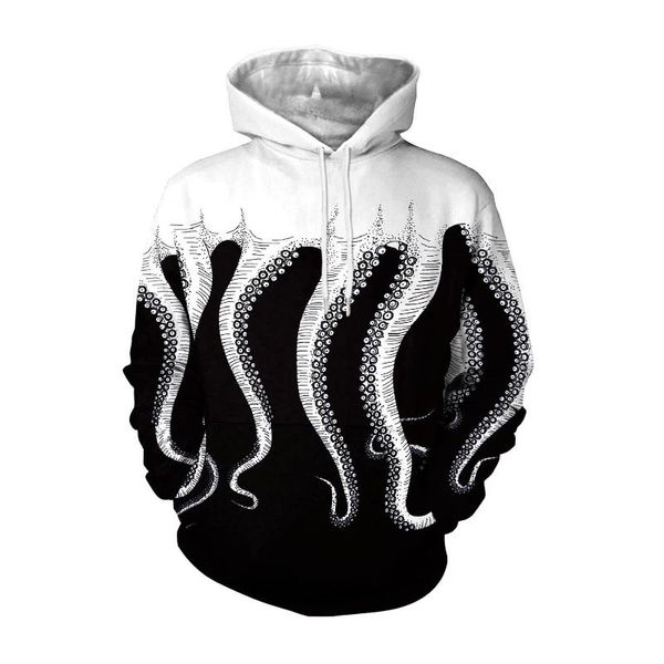 

spring/summer 3d printed animal snake ocs cat hoodie, men's round tie and , fashionable street style sweatershirt hoodies & sweatshi, Black