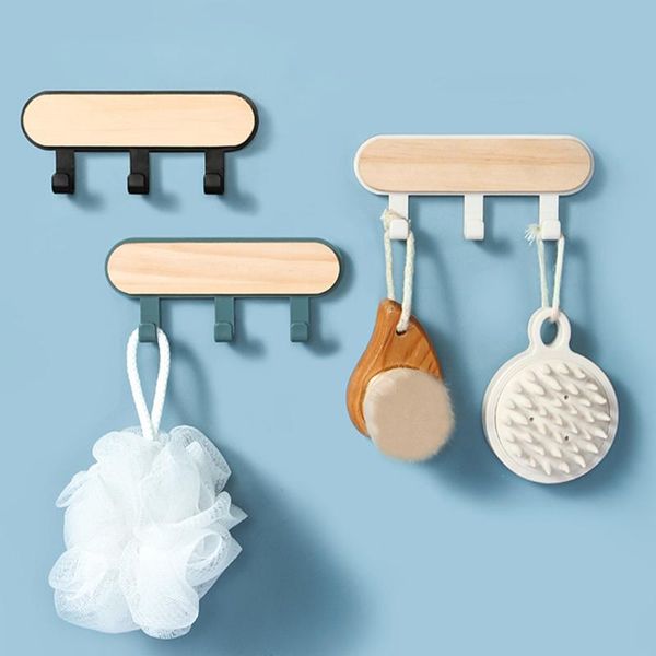 

hooks & rails key wooden hanger bedroom door back decorative room rack wood wall shelf home storage hook towel
