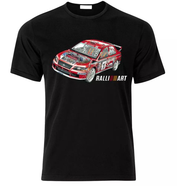 

t-shirt for evo vi vii viii ix wrc mÃ¤kinen solberg fan t shirt t-shirt, White;black
