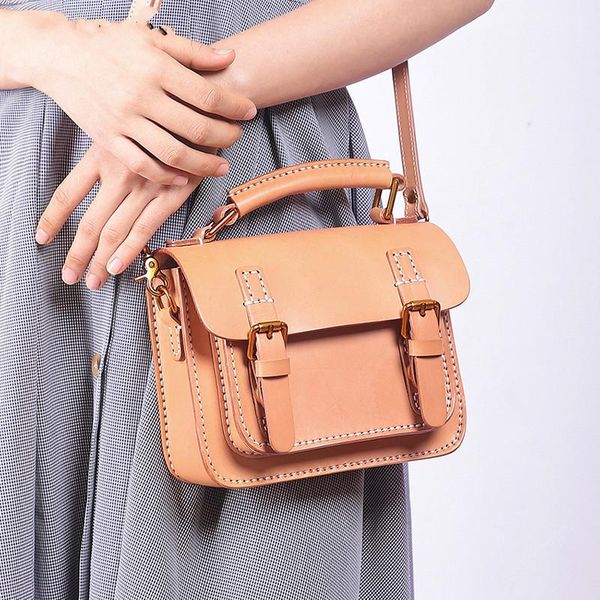 

cross body women's retro shoulder bag, leather strap, multi-function